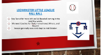 LLL Fall Baseball - info coming soon