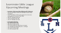 Leominster Little League Upcoming Meetings